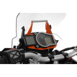 Adapter montażowy GPS nad instrumentami, pomarańczowy, do KTM 1050 Adventure/ 1090 Adventure/ 1190 Adventure/ 1190 Adventure R
