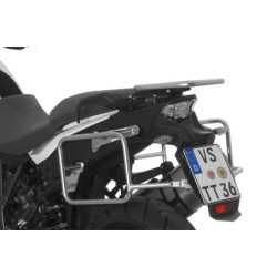 Stelaże kufrów ze stali nierdzewnej, srebrne do KTM 1050 Adventure/ 1090 Adventure/ 1290 Super Adventure/ 1190 Adventure/ 1190