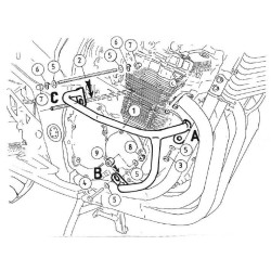 Gmole Hepco&Becker do Suzuki GSF 650 / S Bandit z ABS [2005-2006], GSF 650 / S Bandit bez ABS [2005-2006]