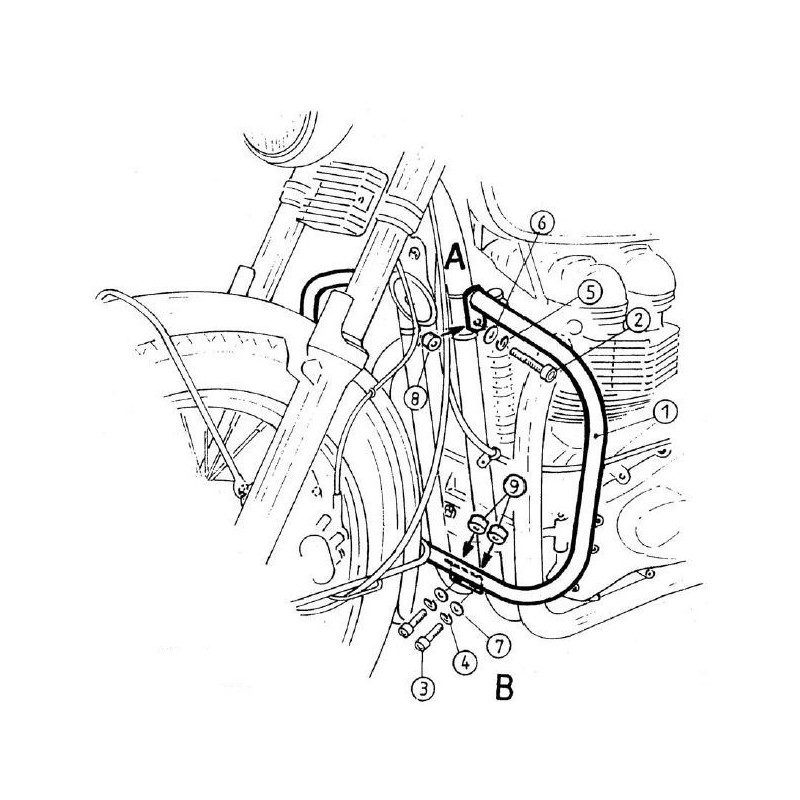 Gmole Hepco&Becker do Triumph Thruxton