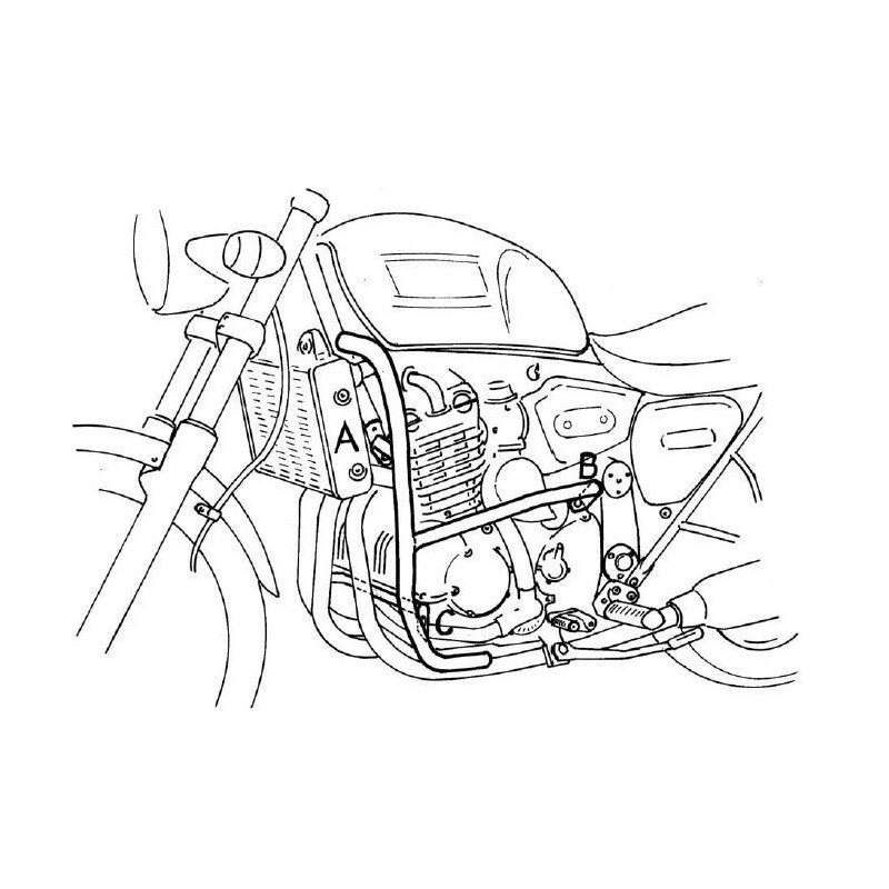 Gmole Hepco&Becker do Triumph Legend TT [1999-], Triumph Thunderbird [do -1998], Triumph Thunderbird [1999-]