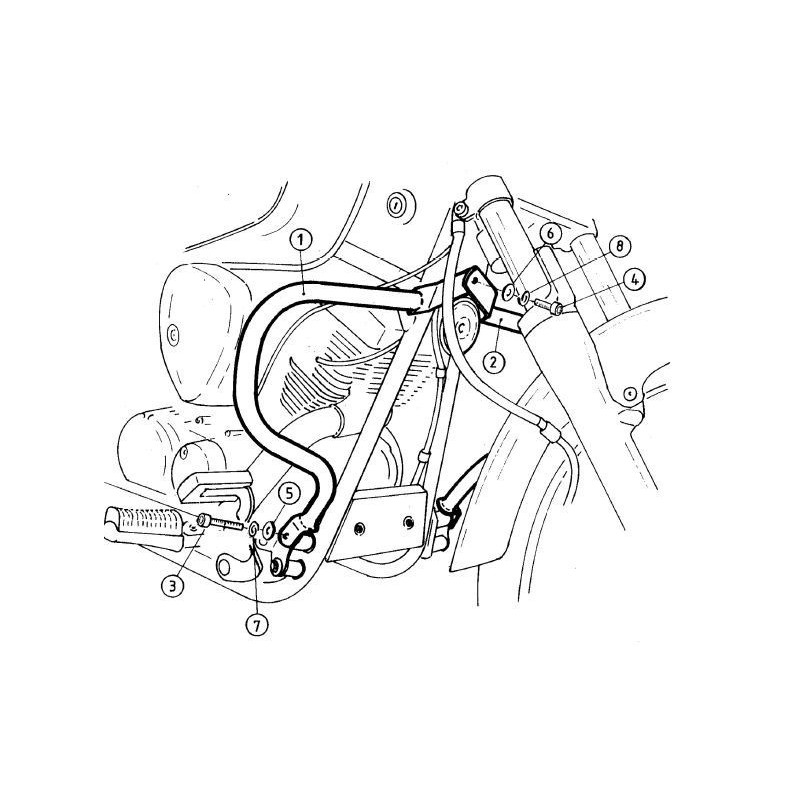 Gmole Hepco&Becker do Yamaha XVS 125 Drag Star [2000-], Yamaha XVS 250 Drag Star [2001-]