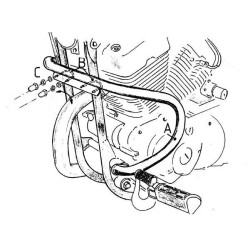 Gmole Hepco&Becker do Yamaha XV 125 Virago[1997-2002], XV 250 S Virago[1989-2000]