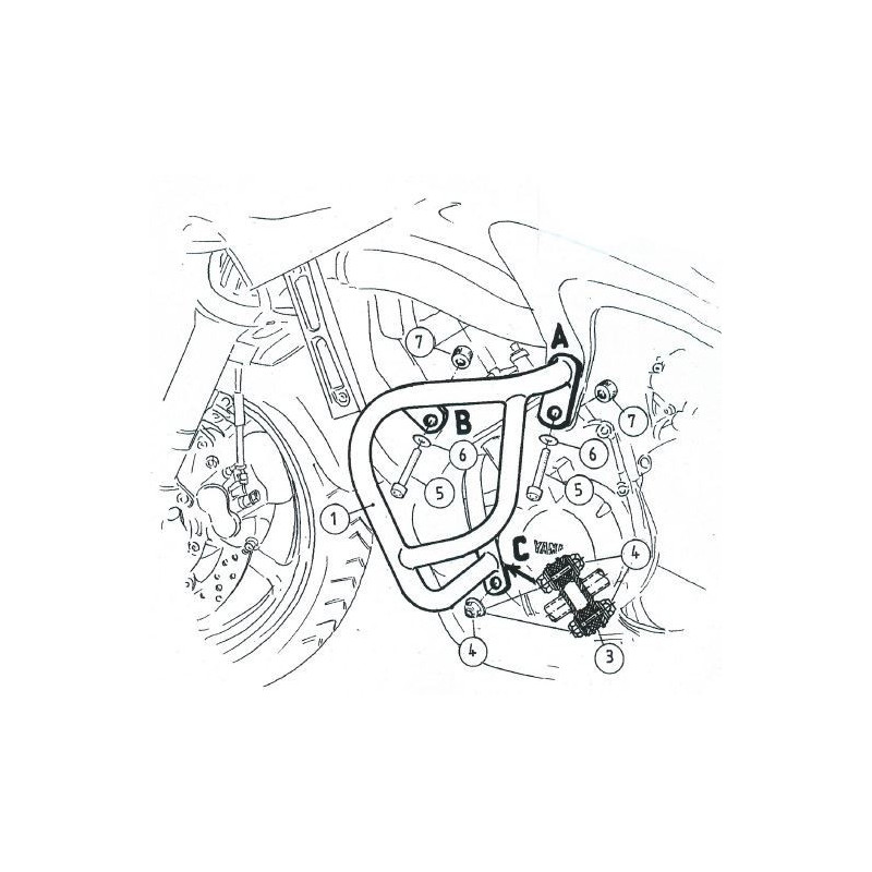 Gmole Hepco&Becker do Yamaha FZ 6 / Fazer [2004-2006], Yamaha FZ 6 / Fazer [2007-2009], Yamaha FZ 6 Fazer S2 [2007-2010]