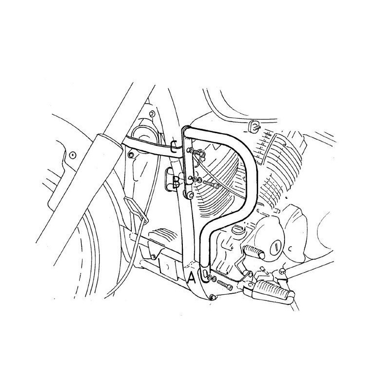 Gmole Hepco&Becker do Yamaha XVS 650 Drag Star [1996-2003], Yamaha XVS 650 Drag Star Classic [1998-2007]