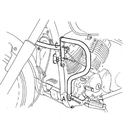 Gmole Hepco&Becker do Yamaha XVS 650 Drag Star [1996-2003], Yamaha XVS 650 Drag Star Classic [1998-2007]