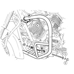 Gmole Hepco&Becker do Yamaha XVS 1100 A Drag Star Classic [2001-2007]