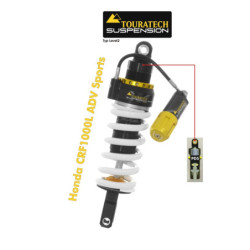 Amortyzator Touratech Suspension do Hondy CRF1000L Adventure Sports z 2018 roku, typ Level2/PDS