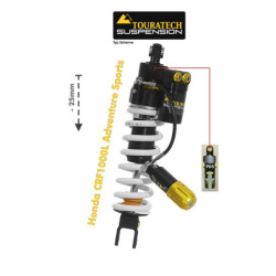 Amortyzator obniżający Touratech Suspension (-25 mm) do motocykli Honda CRF1000L Adventure Sports od 2018 roku, typ Extreme