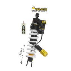 Amortyzator obniżający Touratech Suspension (-25 mm) do motocykla Honda CRF1000L Africa Twin z 2018 roku, typ Extreme