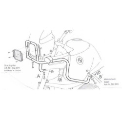 Gmole Hepco&Becker do BMW R 850 GS [1998-2000], BMW R 1100 GS [1994-1999] - górne