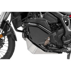 Skrzynka narzędziowa z kompletem gmoli dolnych DCT - czarne, stal nierdzewna do Hondy CRF1100L Africa Twin / CRF1100L Adventure