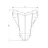 Szyba przednia przezroczysta rozm. Dotyczy Hondy CRF 1100L Africa Twin