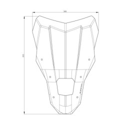 Szyba przednia przezroczysta rozm. Ja uprawiam sporty przygodowe Hondy CRF 1100L