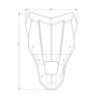 Szyba przednia przezroczysta rozm. Ja uprawiam sporty przygodowe Hondy CRF 1100L
