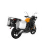 ZEGA Pro aluminiowy system kufrów bocznych 31/31 litrów ze stalowym bagażnikiem w kolorze czarnym do Kawasaki Versys 650 (2010-