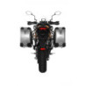 ZEGA Pro aluminiowy system kufrów bocznych 31/31 litrów ze stalowym bagażnikiem w kolorze czarnym do Kawasaki Versys 650 (2010-