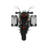 ZEGA Pro aluminiowy system kufrów bocznych "And-S" 31/31 litrów ze stalowym bagażnikiem w kolorze czarnym do Kawasaki Versys 65
