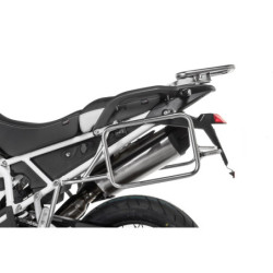 Stelaż kufrów bocznych ze stali nierdzewnej, srebrny do Triumph Tiger 900 Rally