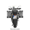 System kufrów bocznych ZEGA Pro aluminiowy 31/31 litrów ze stelażem ze stali nierdzewnej w kolorze czarnym do motocykla Yamaha