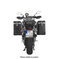 System aluminiowych kufrów ZEGA Pro "And-Black" 31/31 litrów ze stelażem ze stali nierdzewnej w kolorze czarnym do motocykla Ya