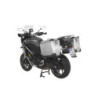 System kufrów bocznych ZEGA Pro aluminiowy 38/38 litrów ze stelażem ze stali nierdzewnej w kolorze czarnym do motocykla Yamaha