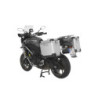 System aluminiowych kufrów ZEGA Pro "And-S" 38/38 litrów ze stelażem ze stali nierdzewnej w kolorze czarnym do motocykla Yamaha