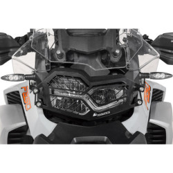Osłona reflektora ze stali nierdzewnej w kolorze czarnym z szybkim zapięciem do BMW F900GS Adventure/ F850GS Adventure - TYLKO