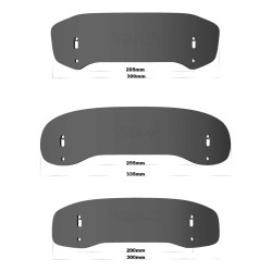 Deflektor motocyklowy MRA UNIVERSALNY, forma VSA-C, bezbarwny