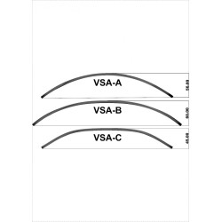 Deflektor motocyklowy MRA UNIVERSALNY, forma VSA-C, bezbarwny