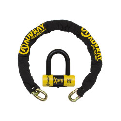 AUVRAY zestaw łańcuch z kłódką XTREM MINI - długość 100cm, średnica 13,5mm (klasa S.R.A.)