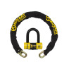 AUVRAY zestaw łańcuch z kłódką XTREM MINI - długość 100cm, średnica 13,5mm (klasa S.R.A.)