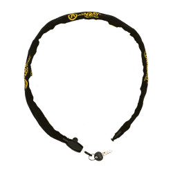 AUVRAY K-BLOC 90 łańcuch z zamkiem - długość 90cm, średnica 4mm CZARNY