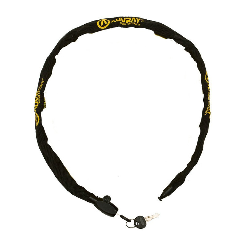 AUVRAY K-BLOC 90 łańcuch z zamkiem - długość 90cm, średnica 4mm CZARNY