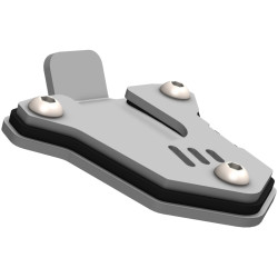 CROSSPRO NOWOŚĆ POSZERZENIE STOPKI BOCZNEJ HONDA CB 500X '19-'23, NX 500 '24- KOLOR SREBRNY/CZARNY