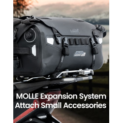 LOBOO Torba ALPS TPU 18L, IPX7, Molle, czarna