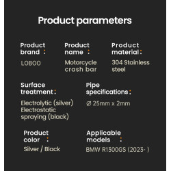 LOBOO Crash Bar do BMW R1300GS (2023-) CHG131SXSL