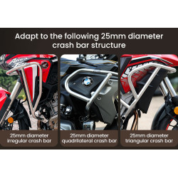 LOBOO WANDERER Wodoodporne (IPX6) torby boczne 6L (para) montowane na gmole, czarne