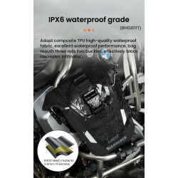 LOBOO WANDERER Wodoodporne (IPX6) torby boczne 6L (para) montowane na gmole, czarne