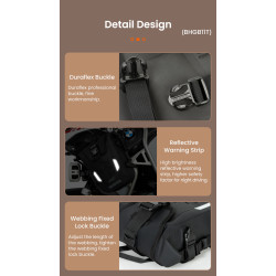 LOBOO WANDERER Wodoodporne (IPX6) torby boczne 6L (para) montowane na gmole, czarne