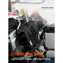 LOBOO WANDERER Wodoodporne (IPX6) torby boczne 6L (para) montowane na gmole, czarne