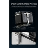 LOBOO CONQUEROR Kufer centralny srebrny 40L, aluminium, 2 zamki, wodoodporny, wewnętrzna siatka/paski mocujące bagaż