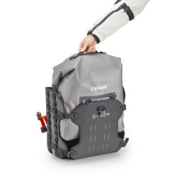 KAPPA 2025/04 TORBY (SAKWY BOCZNE) Z PŁYTĄ MONOKEY 100% WODOSZCZELNE KOLOR CZARNO SZARY (K' RUGGED) (PARA)