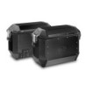 KAPPA KUFRY BOCZNE 36L MONOKEY KMS36B K'MISSION ALUMINIOWE BLACK LINE (PARA   2 SZT) + DODATKOWY ZAMEK - DO STELAŻY BOCZNYCH KL,