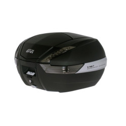 Kufer Givi V47NNT (czarny, 47 litrów, szare odblaski, pokrywa karbonowa)
