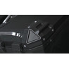 LOBOO PIKE Kufer centralny czarny 36L, aluminium, 2 zamki, wodoodporne, wewnętrzna siatka/paski mocujące bagaż