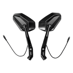 LOBOO Składane lusterka wsteczne (para), czujniki ultradźwiekowe SVA, aluminium, CNC