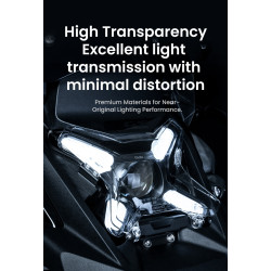 LOBOO Osłona przedniego reflektora do BMW R1300GS ADVENTURE (2024-), przezroczysta