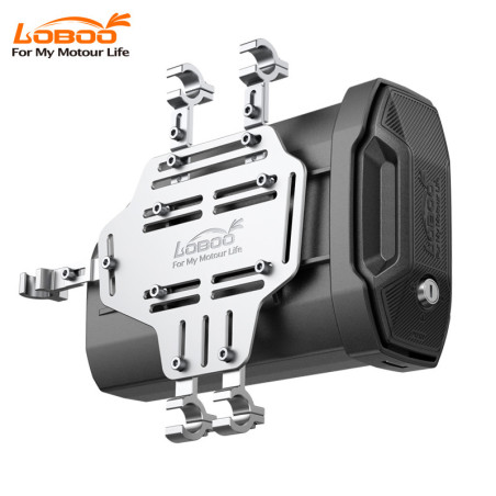 LOBOO Skrzynka na narzędzia 2,3L (pojemnik, narzędziówka) z płytą montażową, montowana do uchwytów kufrów bocznych