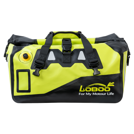 LOBOO Torba motocyklowa PVC fluo 90L (z kieszenią separacyjną na mokre rzeczy)